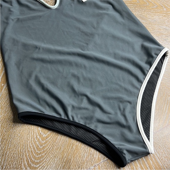 ACACIA SWIMWEAR 2022 PIPED IVY ONE PIECE in Slate M - Picture 4 of 4